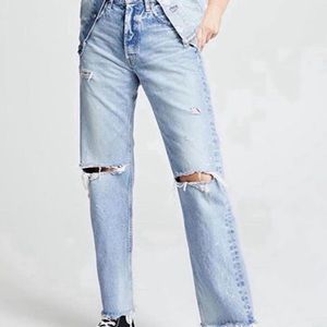 Moussy vintage Odessa wide straight leg jeans